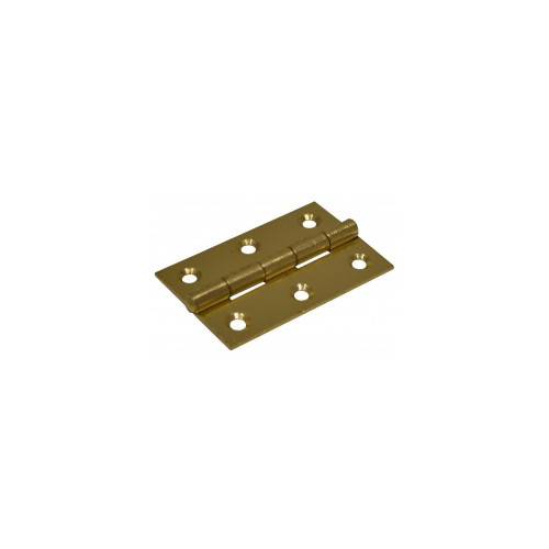 Steel Butt Hinges, Brassed, 65mm