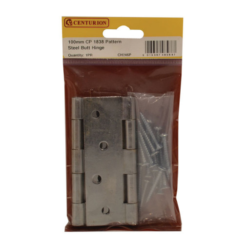100mm CP Steel Butt Hinge (1 pair)