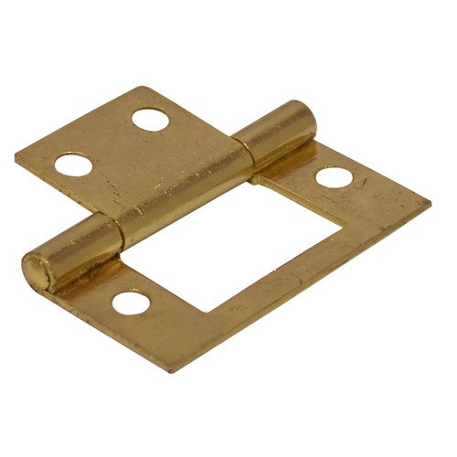 Steel Flush Hinges, Electro Brassed, 40mm