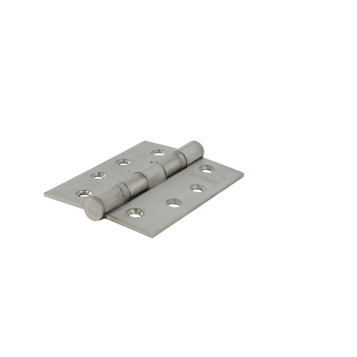 Ball Bearing Butt Hinges, Satin Stainless Steel, 102mm x 76mm