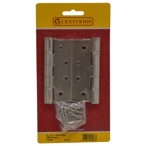 102 x 76mm (4 x 3") 2BB SSS G13 Stainless Steel Butt Hinges (pair)