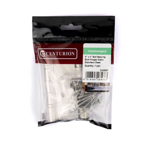 102 x 76mm (4 x 3") 2BB SSS G13 Stainless Steel Butt Hinges (pair)