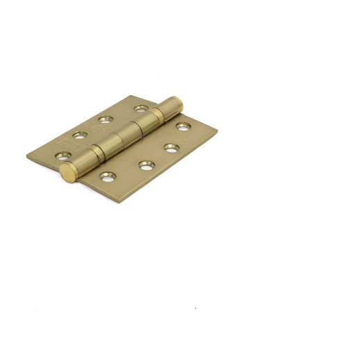 Ball Bearing Butt Hinges, Electro Brassed, 102mm x 76mm