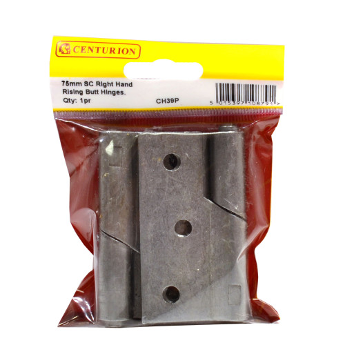 Steel Rising Butt Hinges, Right, Self Colour, 76mm