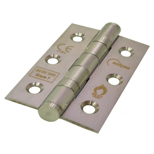76mm x 51mm Satin CE7 Stainless Ball Bearing Hinges