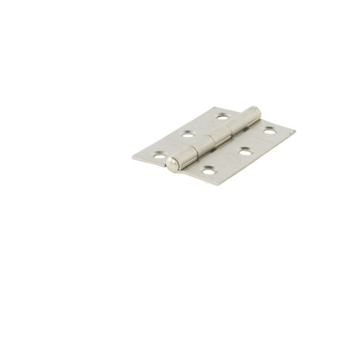 Steel Butt Hinges, Satin Nickel Plated, 76mm x 51mm