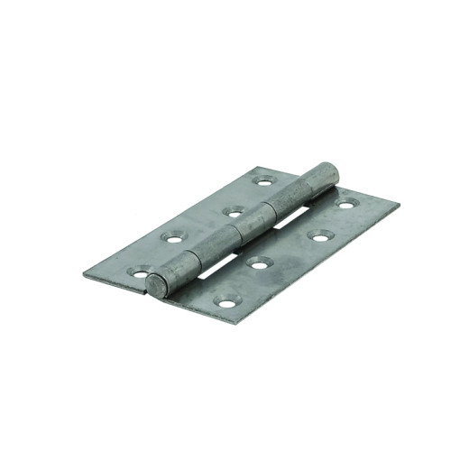 Uncranked Light Steel Butt Hinges, Self Colour, 100mm