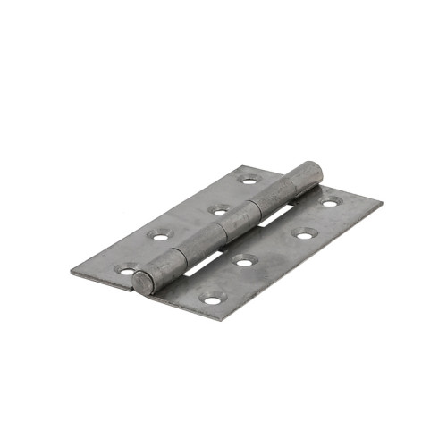 Uncranked Light Steel Butt Hinges, Self Colour, 100mm