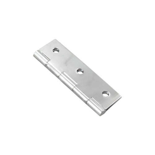 Solid Drawn Brass Butt Hinges, Chrome Plated, 64mm x 35mm
