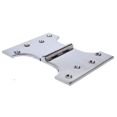 100mm (4") x 75mm (3") x 125mm (5") x 4mm (1/8") CP Parliament Hinge (1 pair)
