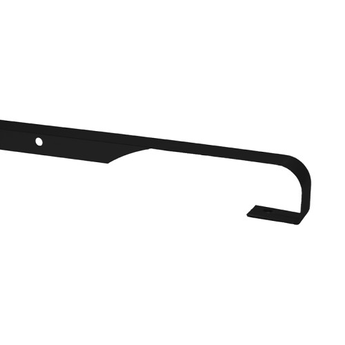 40mm Black Straight Worktop Jointing Section