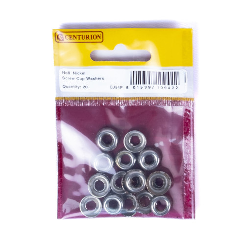 No 6 NP Screw Cup Washers (Pack of 20)