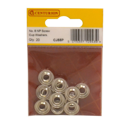 No 8 NP Screw Cup Washers (Pack of 20)