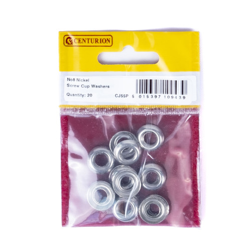 No 8 NP Screw Cup Washers (Pack of 20)