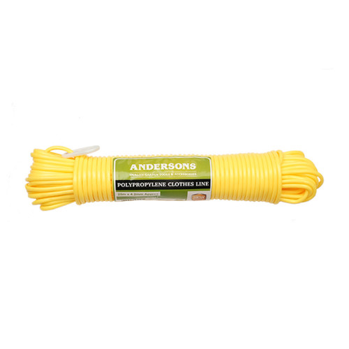Clothes Line - Plastic Core - 25m x 5mm