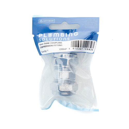 15mm Chrome Compression Straight Coupling