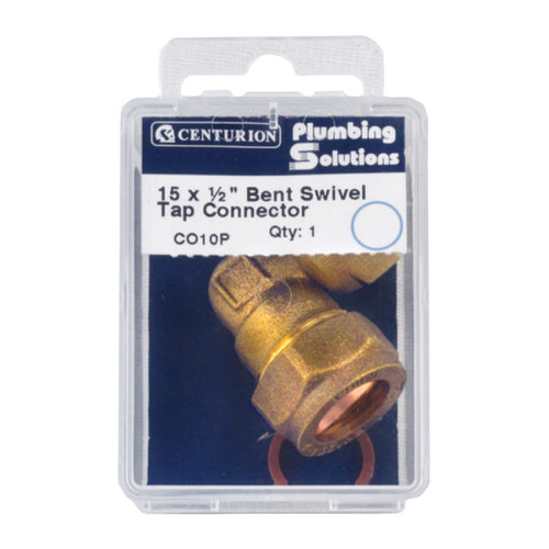 15mm x 1/2" BSP Compression Bent Tap Connector