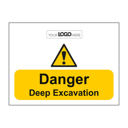 Construction Sign: Danger Deep excavation - CRX (600 x 400mm)