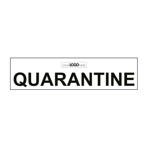 Construction Sign: QUARANTINE - CRX (1000 x 250mm)