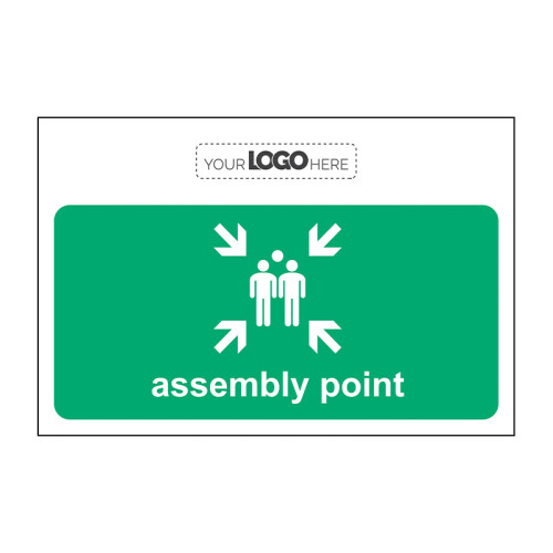 Construction Sign: Assembly point - CRX (600 x 400mm)