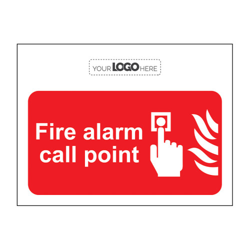 Vsafety 13022bp-s Cartello Antincendio 'Punto Di Chiamata Allarme' 600x200 Mm - Autoadesivo, EN ISO 7010, Rosso