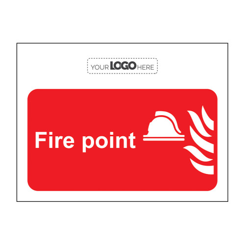 Construction Sign: Fire point - CRX (400 x 300mm)