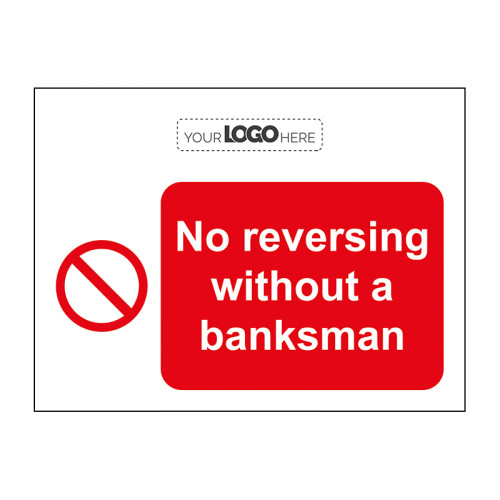 Construction Sign: No reversing without a banksman - CRX (600 x 400mm)