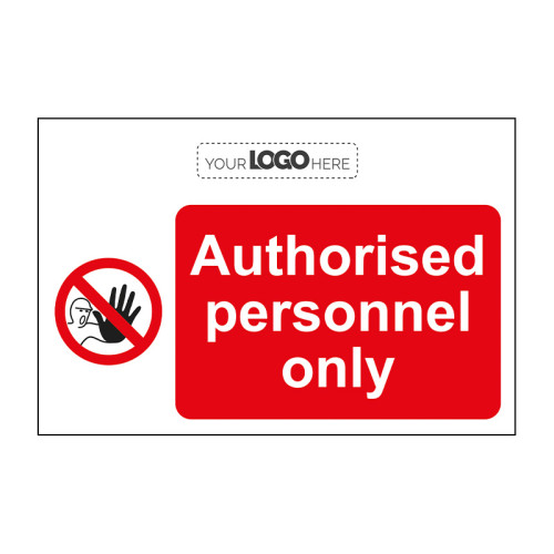 Construction Sign: Authorised personnel only - CRX (600 x 400mm)