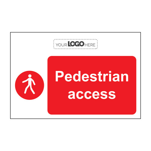 Construction Sign: Pedestrian access - CRX (600 x 400mm)