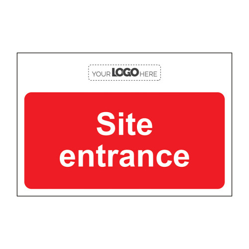 Construction Sign: Site entrance - CRX (600 x 400mm)