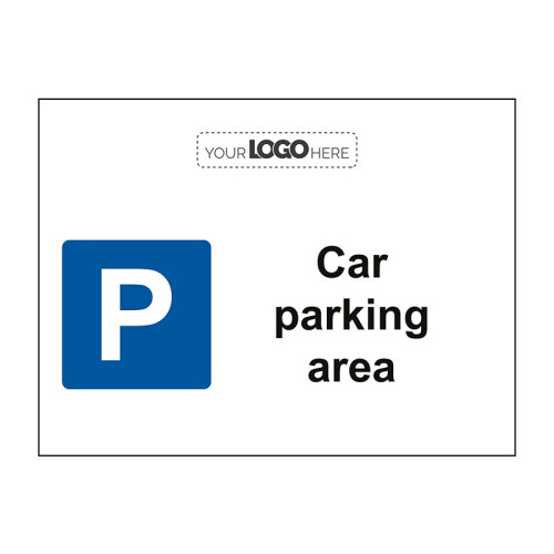Construction Sign: Car parking area - CRX (400 x 300mm)