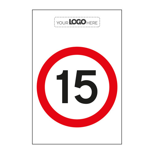 Construction Sign: 15 mph - CRX (600 x 400mm)