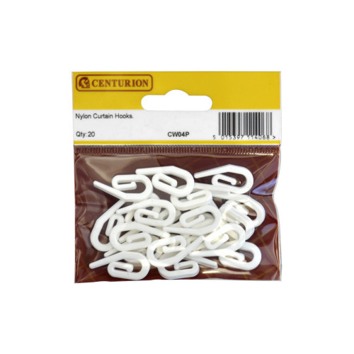 Nylon Curtain Hooks (Pack of 20)