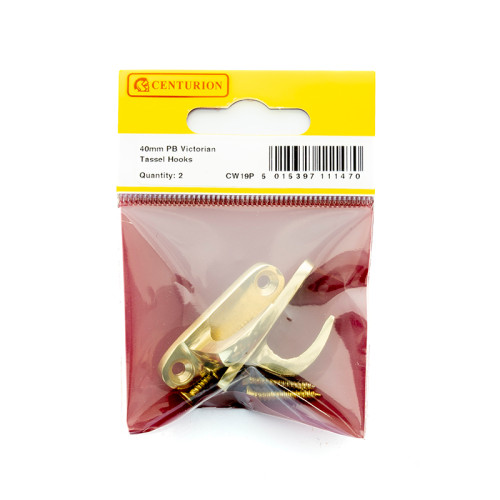 40mm PB Victorian Tassel Hook (Pack of 2)