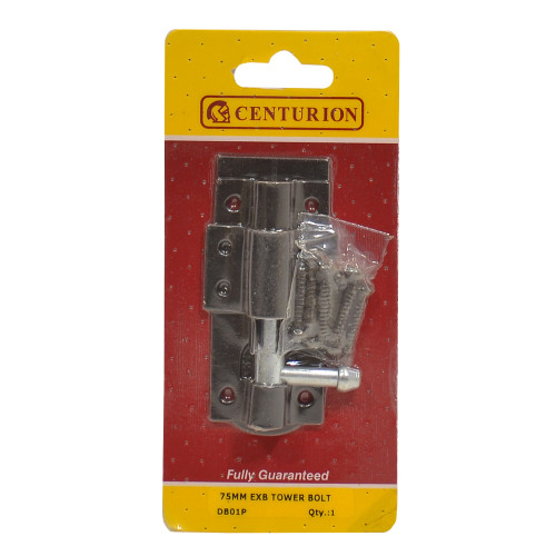 Tower Bolts, Black, 75mm