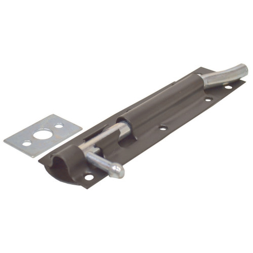 Necked Tower Bolt, Black, 150mm