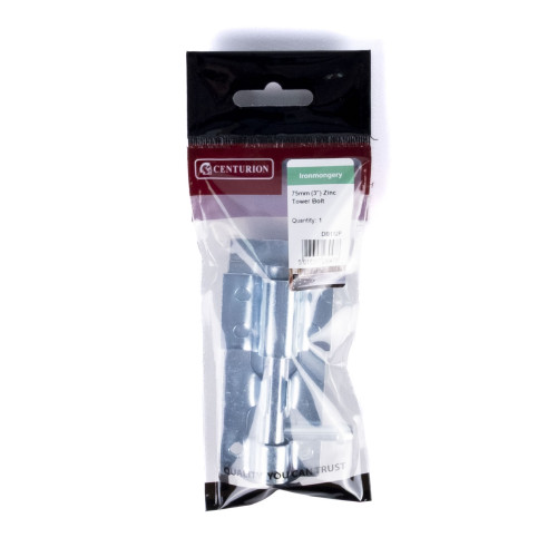 Tower Bolts, Zinc Plated, 75mm