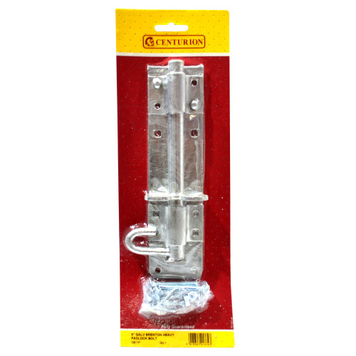 200mm (8") Galvanised Brenton Heavy Padlock Bolt 1A Pattern