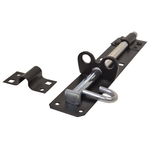 Repair Shop Medium Padbolt - Black - 200mm