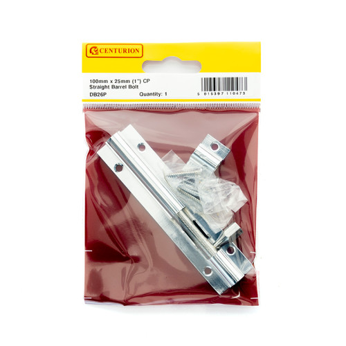 100mm x 25mm (1") CP Straight Barrel Bolt