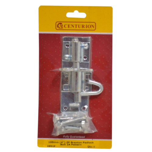Medium Brenton Padbolts, Zinc Plated, 100mm
