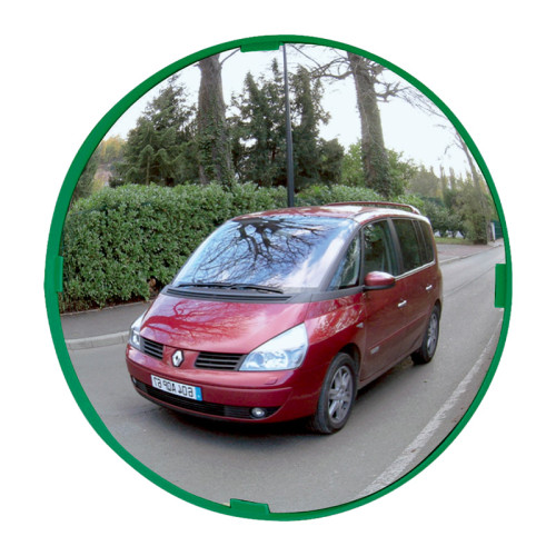 600mm Diameter Green Framed Safety Mirror