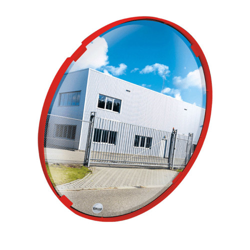 Red Framed Multi-Purpose Mirror 400mm dia