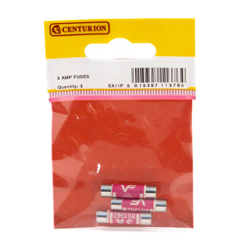 3 Amp Fuses (Pack of 3)