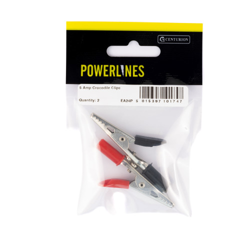 Crocodile Clips, 5 Amp