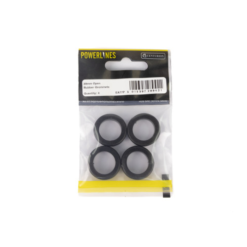 Open Rubber Grommets, 20mm