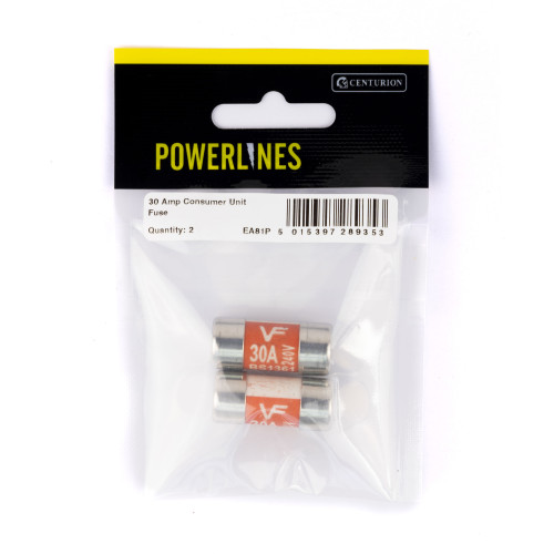 30 Amp Consumer Unit Fuse, Pack of 2
