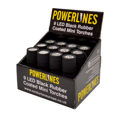 Black Rubber Coated Mini Torch CDU (Made to Order)