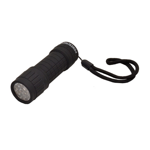 Black Rubber Coated Mini Torch