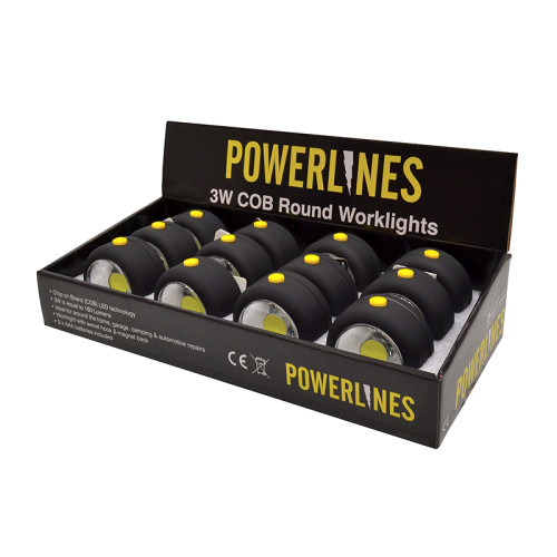 12pc 3W COB Round Worklight EA91DB